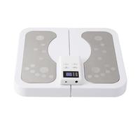 EMS massaggiatore per piedi 2 in 1, 6 modalità, stimolatore della circolazione sanguigna, con telecomando, favorisce la circolazione sanguigna, allevia il dolore muscolare bianco