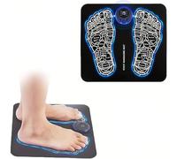 EMS Massaggiatore per piedi,Con telecomando,Pieghevole e Portatile Massaggiatore Piedi Elettrico 8 Modalità e 19 Intensità,Per la Circolazione Sanguigna e il Sollievo dal Dolore Muscolare