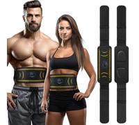 EMS Stimolatore muscolare AbS Trainer, 6 modalità e 8 intensità Cintura addominale Trainer Ab Toning per uomini e donne Home Body Sculpting