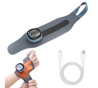 EMS & TENS Massaggiatore da polso con calore, senza fili, massaggiatore elettrico, massaggiatore a mano, supporto per polso, tendinite, 9 forze, 5 modalità (M-11-16 cm)