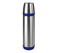 Emsa 502472 Captain Bottiglia Termica con Chiusura a Vite, Acciaio Inossidabile, Blu, 0,5 L