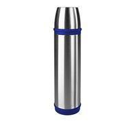 Emsa 502473 Captain Bottiglia Termica con Chiusura a Vite, Acciaio Inossidabile, Blu, 0,7 L