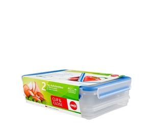 EMSA 508557 recipiente per cibo Rettangolare Scatola 2,65 L Blu, Trasparente 1 pz NEW