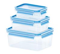 EMSA 508566 recipiente per cibo Rettangolare Set Trasparente 3 pz