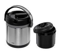Emsa 509244 Mobility Portavivande Termico con Chiusura a Vite, Acciaio, Nero/Antracite, 1,20 Liter