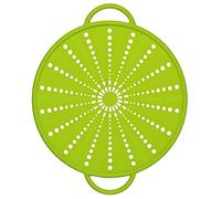 Emsa 514557 - Coperchio antischizzi 5 in 1 in Silicone/Inox, 26 cm, colore: Verde