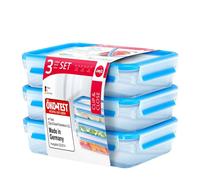 EMSA 515645 recipiente per cibo Rettangolare Scatola 1,2 L Trasparente 3 pz