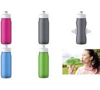 Emsa 518086 Borraccia sportiva Squeeze 0,6 litri antracite/bianco NEW