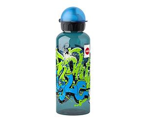 Emsa 518129 Teens Tritan Bottiglia, Tappo-Beccuccio, Decorazione Graffiti, Plastica, Multicolore, 0.1x0.1x0.1 cm