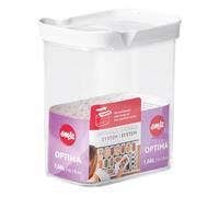 Emsa Barattolo plastica (1,6Lt) OPTIMA DRY STORAGE Bianco N1142100