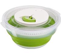 Emsa Basic Centrifuga Pieghevole Insalata, 4 l, in Plastica/Silicone, Trasparent