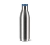 Emsa Bludrop Eco N3112700 - Borraccia termica riutilizzabile in acciaio inox riciclato, design ecologico, Quick-Press, 12 ore caldo/24 h freddo, 0,7 l, lavabile in lavastoviglie, a prova di perdite,
