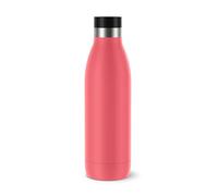 Emsa N31123 Bludrop Color Borraccia | 0,7 litri | 100% ermetico | chiusura Quick-Press | godimento ergonomico a 360° | 12 ore caldo 24 ore | acciaio inox | corallo, rosa