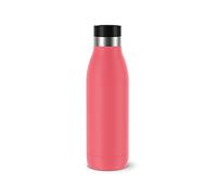 Emsa, Borraccia BluDrop, Capacità 0.5L, Borraccia Termica In Acciaio Inox 18/10, Borraccia 100 % Ermetica e Senza BPA con Chiusura Quick-Press, Rivestimento Soft-Touch, Colore Corallo