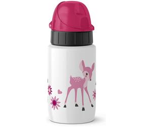 Emsa Borraccia in acciaio inox, 0,4 L, chiusura automatica, 518358, Little Deer