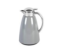 Emsa Campo F4130100 - Caraffa termica da 1 l, chiusura a punta rapida, 100% ermetica, calda, 24 ore, in acciaio inox di alta qualità, facile da pulire, grigio pastello
