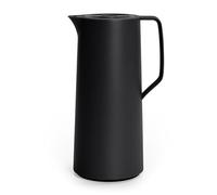 Emsa, Caraffa Termica Motiva, Thermos 100% Ermetico con Ampolla in Vetro, Capacità 1 L, Chiusura Quick-Press, Dimensioni 16,8 x 12,6 x 27,4 cm, Colore Nero
