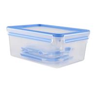 Emsa Clip & Close 017032508568 Contenitore Salvafreschezza, Plastica, Set 5 Pezzi, 0.15/0.25/0.55/1.00/3.70 l