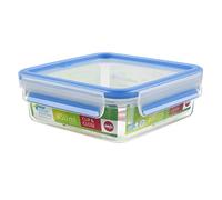 EMSA Clip & Close 508536 Contenitore SCATOLA per ALIMENTI salva freschezza quadrato 0,85 Litro ERMETICO con guarnizione salva goccia e freschezza