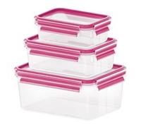 Emsa Clip&Close 515584 Food storage container 3pcs red Contenitore 515584