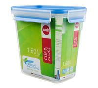 EMSA Clip & Close barattolo per alimenti 1,6l plastica trasparente/blu