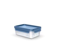 Emsa Clip & Close Contenitore salvafreschezza, 1 l, N1171400 | a Prova di Perdite, Igienico, Adatto al Microonde, Congelatore, Lavastoviglie, colore: Blu
