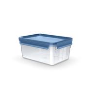 Emsa Clip & Close Contenitore Salvafreschezza, 2,2 l, N1171500 | a Prova di Perdite, Igienico, Adatto al Microonde, Congelatore, Lavastoviglie, colore: Blu