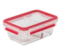Emsa Clip&Close Glass contenitore 800 ml vetro rosso 600740