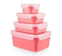 EMSA Clip & Close Set Rectangular Coral Polypropylene (PP) N1030900