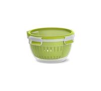 EMSA - Clip & Go Fruit Bowl Rotondo Scatola 1,1 L Verde, Trasparente 1 Pz
