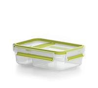 Emsa Clip & Go Porta Yogurt, Trasparente/Verde Chiaro, 19.5 x 13.5 x 5.8 cm