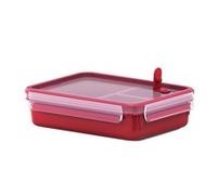 EMSA Clip & Micro Contenitore Microonde con Inserti Rosso 1.2L con 517775