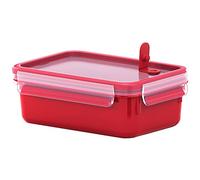 Emsa Clip & Micro Contenitore Microonde, Plastica, Rosso, 19.5x13.5x7 cm