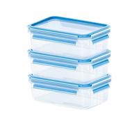 Emsa Food Clip&Close trasparente /azzurro set 3 pz. 0,55L Contenitore