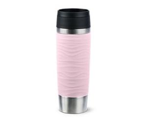 EMSA Isolierbecher TRAVEL MUG Wave 0.5 l. pastellrosa hochwertiger N2022700