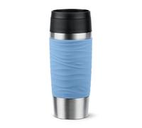 Emsa Isoliertrinkbecher Traverl Tazza Wave Blu Pastello per 360ml