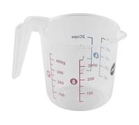 Emsa K32260 Prep&Bake - Misurino in plastica, 0,5 l, doppia scala, per ingredienti solidi e liquidi, labbro integrato per versare in modo preciso e pulito, lavabile in lavastoviglie, trasparente