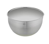 Emsa K32720 Prep&Bake - Ciotola in acciaio inox, 20 cm, fondo antiscivolo, perfetta stabilità, labbro per versare precisamente, lavabile in lavastoviglie, antigraffio, impilabile, in acciaio