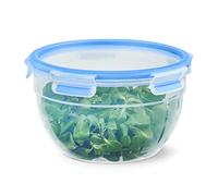 Emsa N1011400 Clip & Close Contenitore salvafreschezza, Trasparente/Blu, 2,6 L