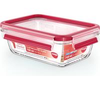 Emsa N10406 Clip & Close contenitore per alimenti in vetro 0,7 L trasparente/rosso