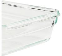 Emsa N10407 Clip & Close contenitore per alimenti in vetro 0,8 L trasparente/rosso