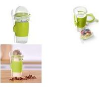 Emsa N1071400 Clip&Go Tazza Yogurt trasparente/verde chiaro