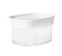 Emsa N11414 - Barattolo a secco, 0,18 l, rettangolare, guarnizione fresca, sistema di stoccaggio, 100% sicuro, trasparente