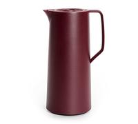 Emsa N41702 Motiva - Caraffa Termica | 1 litro | Chiusura a Pressione Rapida | 12 Ore Caldo 24 Ore | pistone di Vetro | Made in Germany | Design Nordico | Rosso Vino