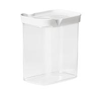 Emsa Optima N11421 - Contenitore da 1,6 litri, rettangolare, coperchio scorrevole, ideale per porzionare, 100% sicuro, igienico, sicuro, senza BPA, design trasparente