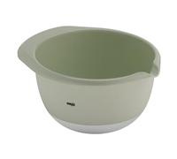 Emsa Prep&Bake K3242834 - Ciotola in plastica, 2,8 litri, fondo antiscivolo, bordo beccuccio e pratico manico, impilabile, colore: Verde
