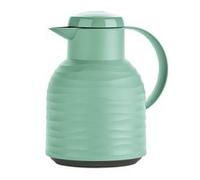 EMSA Samba N4010800 Caraffa Termica, 1 Liter, Plastica Vetro, Wave, Acciaio Inossidabile, Onda Menta