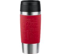 Emsa Travel Mug Classic N20204 - Tazza termica da viaggio, 0,36 litri, tappo a vite, in acciaio inox, 4 ore caldo e freddo per 8 ore, 100% impermeabile, lavabile in lavastoviglie, apertura a 360°,