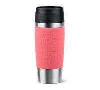 Emsa Travel Mug Classic N20209 - Tazza termica da viaggio, 0,36 litri, tappo a vite, in acciaio inox, 4 ore caldo e freddo per 8 ore, 100% ermetico, lavabile in lavastoviglie, apertura a 360°, corallo