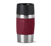 EMSA TRAVEL MUG Compact Thermobecher 0.3 Liter weinrot/edelstahl N2160900